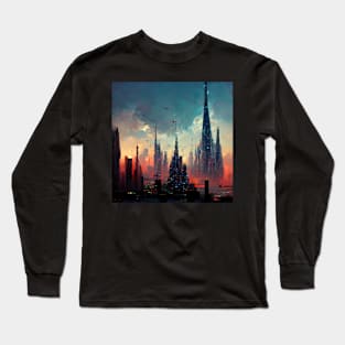 Future Metropolitan City - best selling Long Sleeve T-Shirt